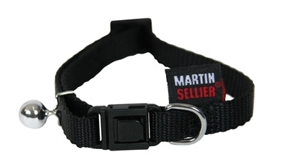 Martin Sellier Kattenhalsband Nylon Uni Zwart 11 MMX20-30 CM