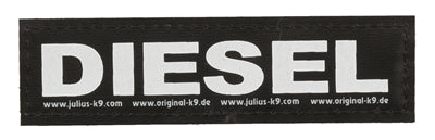 Julius K9 Labels Voor Power-Harnas/Tuig Diesel SMALL