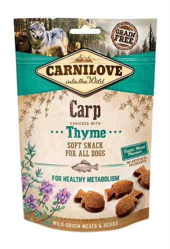 Carnilove Soft Snack Karper / Tijm 200 GR