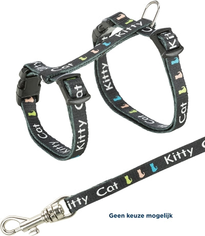 Trixie Junior Tuig Kitten Met Riem Kitty Cat Assorti 21-33X0,8 CM / 120 CM