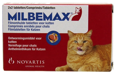Milbemax Tablet Ontworming  Kat LARGE 2X2 TABL