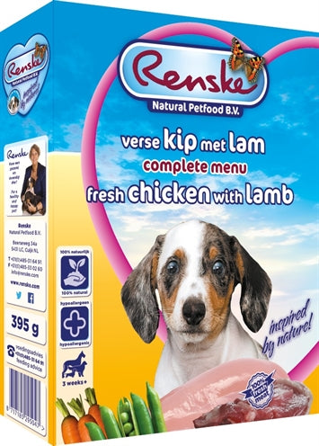 Renske Vers Vlees Puppy 395 GR (10 stuks)