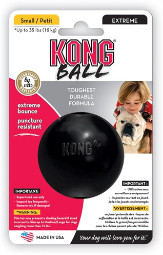 Kong X-Treme Rubber Bal Zwart